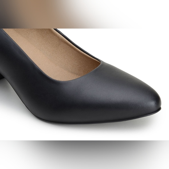 Ahimsa Vegan Bianca Black Pumps Heels EUR 39 US 8 - Picture 11 of 13